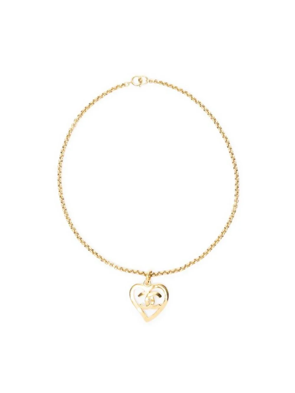 Chanel CC Logo Pendant Gold Plated